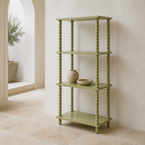 Montana Oak Shelf Unit — alternate three-quarter lifestyle angle
