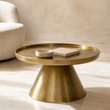 Monza Gold Iron Accent Table — premium Mediterranean lifestyle