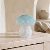 Mushroom Glass LED Lamp Small in a premium Mediterranean interior