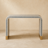 Nassau Hand-Inlay Console Table in warm beige Elara studio