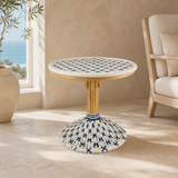 Noosa Accent Table in a premium Mediterranean interior
