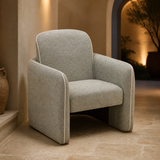 Nova Accent Chair in an evening Mediterranean reading alcove