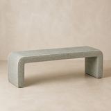 Nova Timber & Fabric Bench in warm beige Elara studio