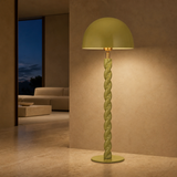 Ormond olive floor lamp in refined evening interior