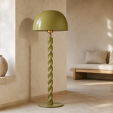 Ormond olive floor lamp alternate three-quarter view
