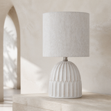 Paige ceramic table lamp from an alternate angle