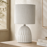 Paige ceramic table lamp in a premium Mediterranean interior