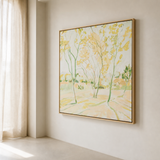 Parker framed abstract grove artwork from an alternate angle