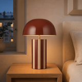 Raya Metal Lamp 2 in a warm minimalist bedroom