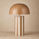 Raya Metal Lamp in the Elara beige studio
