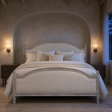Regal Queen Margrethe bed in a refined evening bedroom