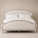 Regal Queen Margrethe double bed in Elara beige studio