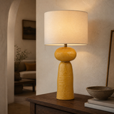 Remy Ceramic Lamp Large — warm evening lifestyle