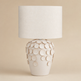 Rickett Ceramic Table Lamp Cream — Elara beige studio