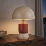Rio Metal Lamp Taupe/Russet — warm evening lifestyle