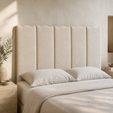 Riviera King Upholstered Bedhead — alternate bedroom angle