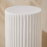 Roma Display Plinth Petite fluted construction close-up