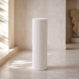 Roma Display Plinth Tall in a premium Mediterranean interior