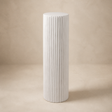 Roma Display Plinth Tall in the Elara beige studio