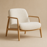 Rowan Occasional Chair in the Elara beige studio