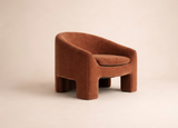 Solene Sculptural Chair in Ember Muse