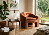 Solene Sculptural Chair in Ember Muse
