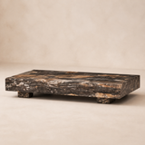 Solari marble coffee table in Elara warm beige studio