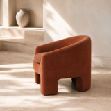 Rear alternate angle of Solene Ember Muse chair