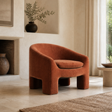 Solene Ember Muse chair in a sunlit Mediterranean interior