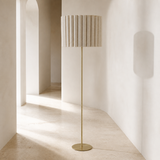 Sombra Gold floor lamp from an alternate architectural angle
