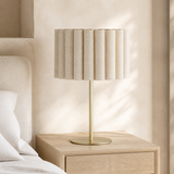Sombra Gold Natural table lamp in a premium Mediterranean bedroom