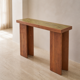 Tegola Tile-Top Console Table — European corridor angle