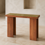 Tegola Tile-Top Console Table — architectural gallery angle