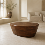 The Arlo Curved Coffee Table in a premium Mediterranean interior