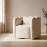 The Brighton Stripe Armchair in a premium Mediterranean interior