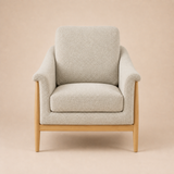 The Sierra Artisan Chair in warm beige studio
