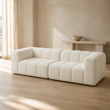 Tribute Shell two-piece sofa in a neutral European apartment