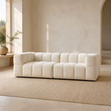 Tribute Shell two-piece sofa in a premium Mediterranean interior