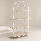 Elevated angle of the Umbria four-shelf double-arched unit
