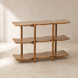Grifone Timber Shelf in a warm beige studio
