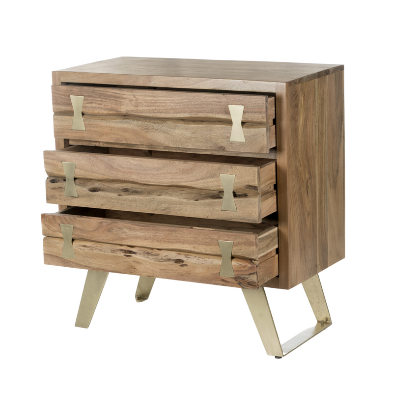 3 Rivers Chest of Drawers Sideboard Wood Home Furniture