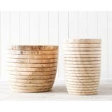 Balicasag Island Timber Stool side view Natural - My Home Design AU
