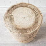Balicasag Island Timber Stool Natural close up - My Home Design Australia