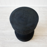 Boracay Timber Stool Black side view - My Home Design AU