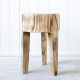 Bukittinggi Timber Stool Natural Paulownia Wood - My Home Design Australia