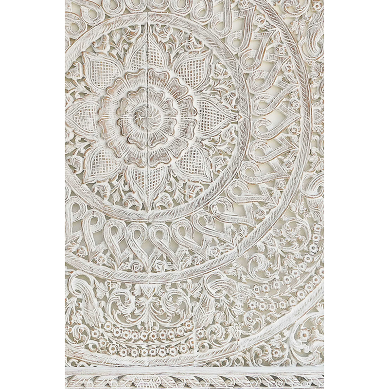 Erawan Falls Carved Wood Panel & Bed Headboard