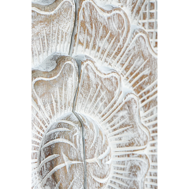 Erawan Falls Carved Wood Panel & Bed Headboard