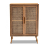 Flamingo Wood Rattan Cabinet (6839041065142)