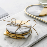 Multiform Shapes Marble Style Coaster Set (7116680134838)