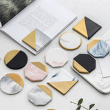Multiform Shapes Marble Style Coaster Set (7116680134838)